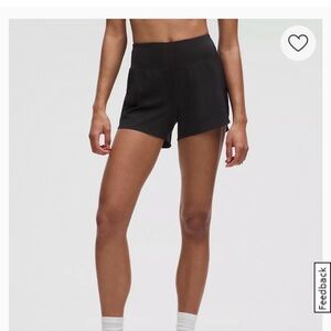 lululemon athletica Black speed up (original) Shorts 4” inseam